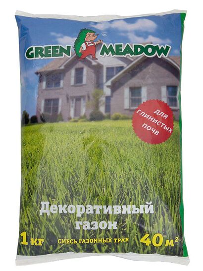 Газон Декоративный для глинистых почв 1 кг GREEN MEADOW